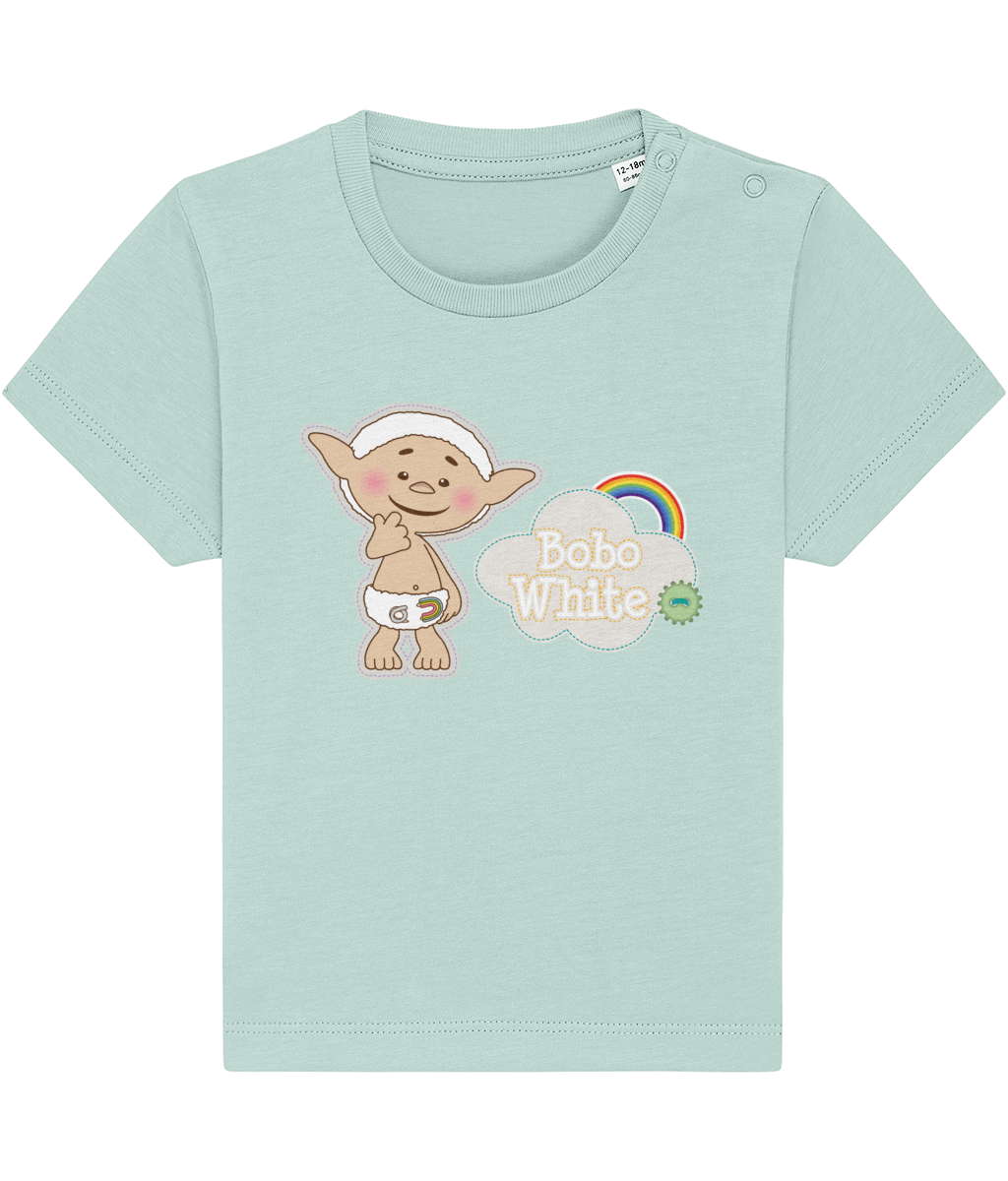 Bobo White’s - 'Bobo & Rainbow' baby t-shirt