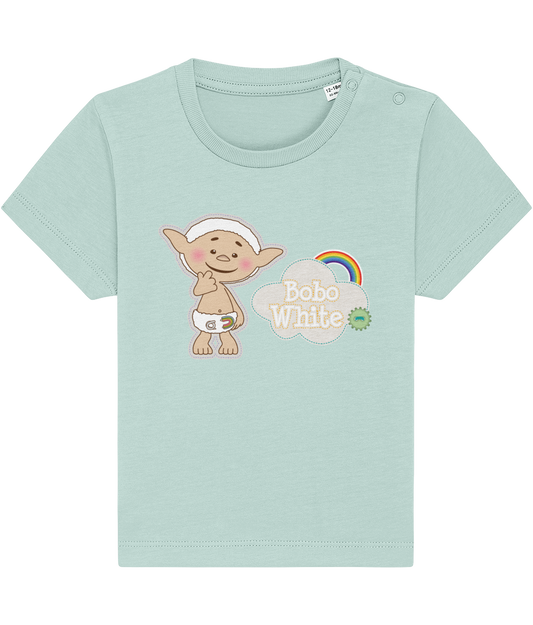 Bobo White’s - 'Bobo & Rainbow' baby t-shirt