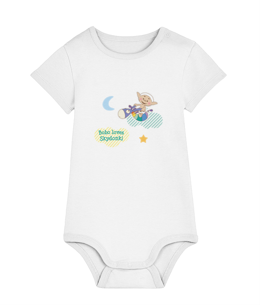 Bobo White - 'Bobo Loves Skydonk' baby bodysuit