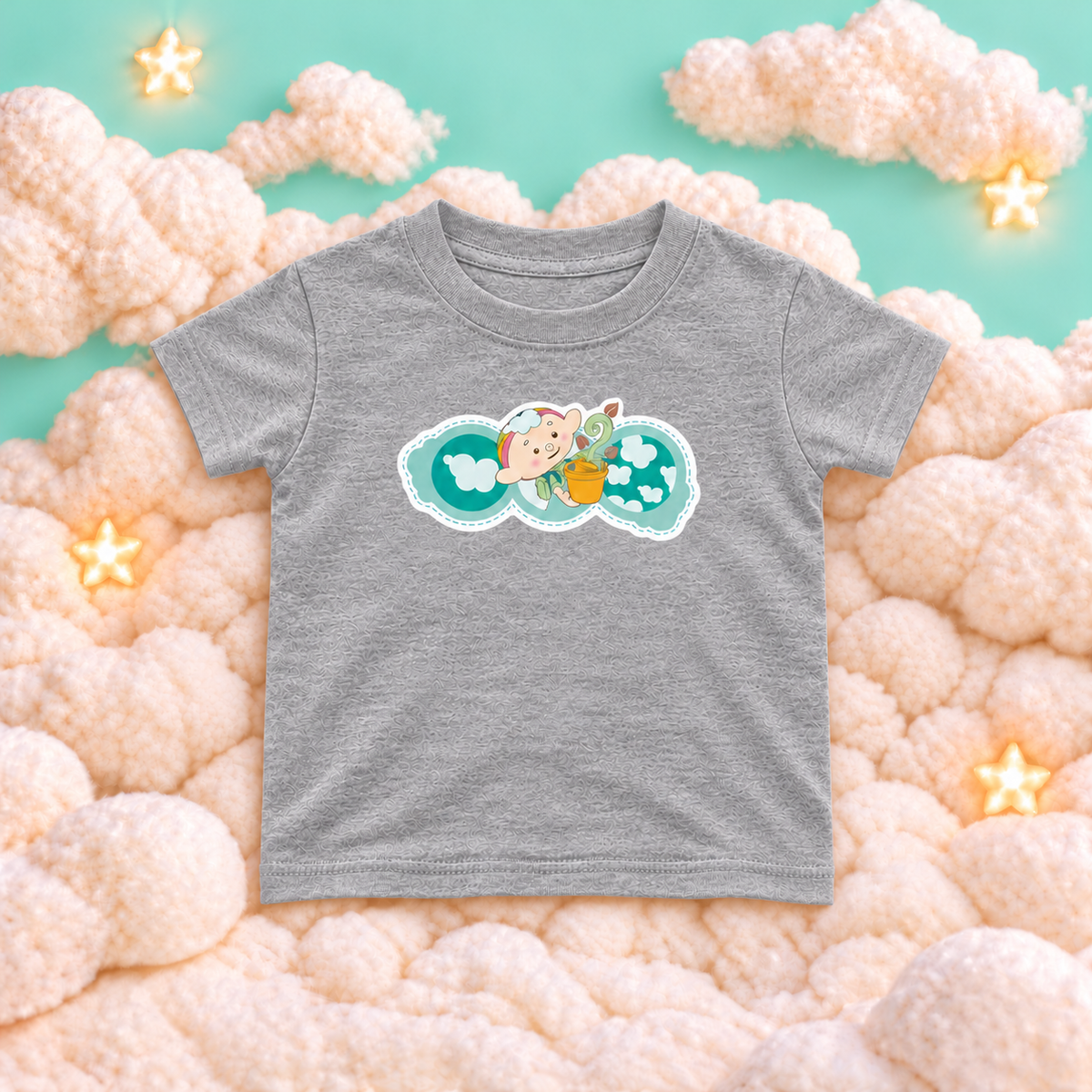 Baba Green Illustrated Baby T-Shirt