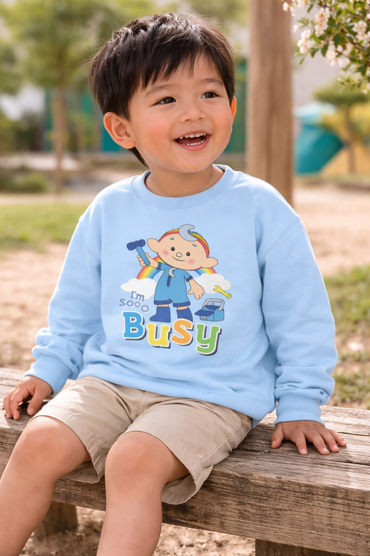 Baba Blue I'm So Busy Sweatshirt