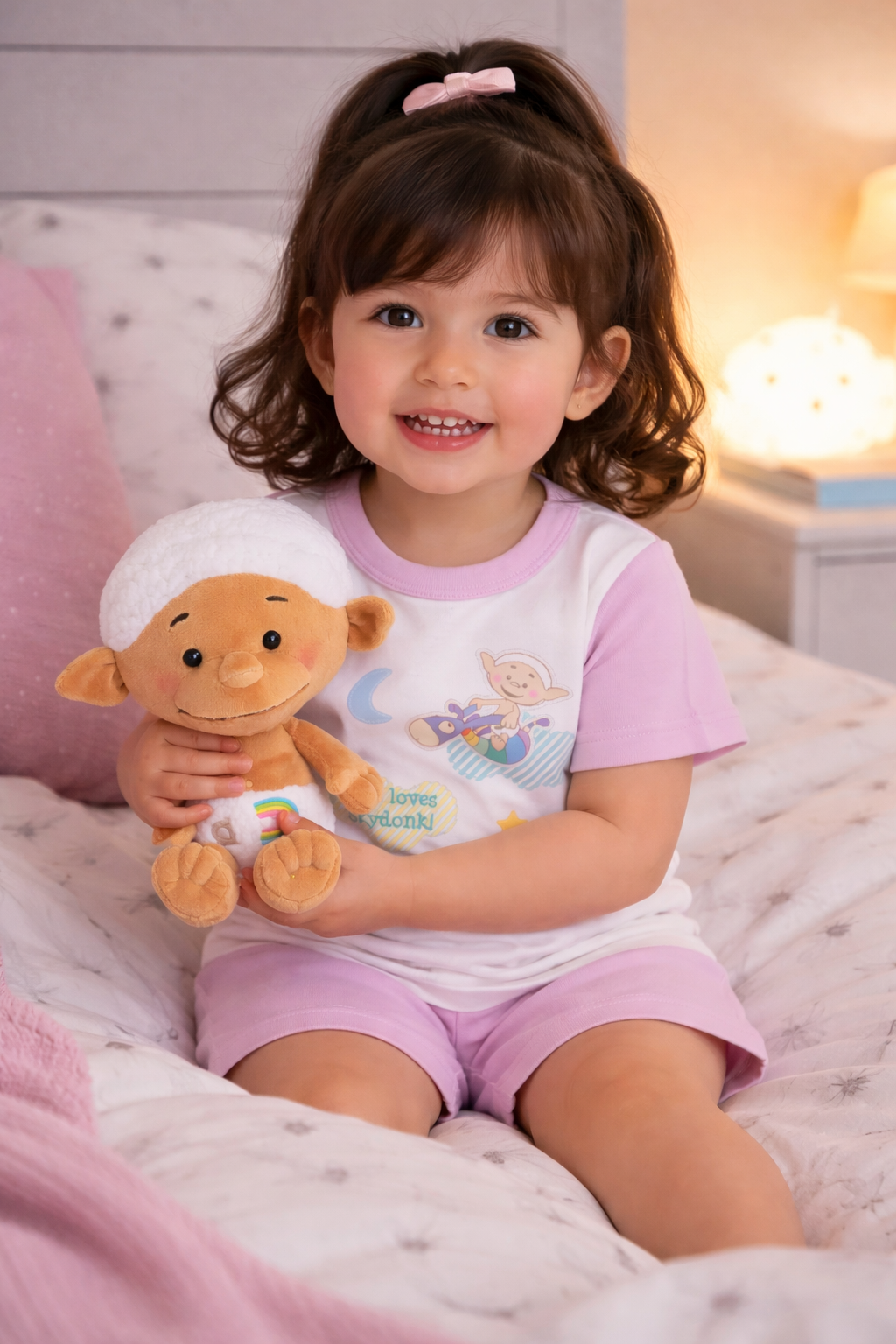 Bobo White Loves Skydonk Short Sleeve Pyjama Set