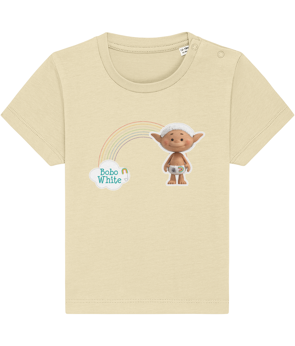 Bobo White’s - 'Bobo & Rainbow' baby t-shirt