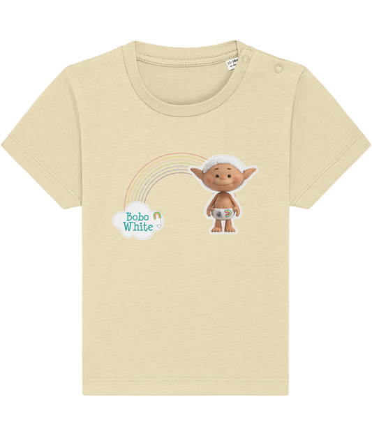 Bobo White’s - 'Bobo & Rainbow' baby t-shirt