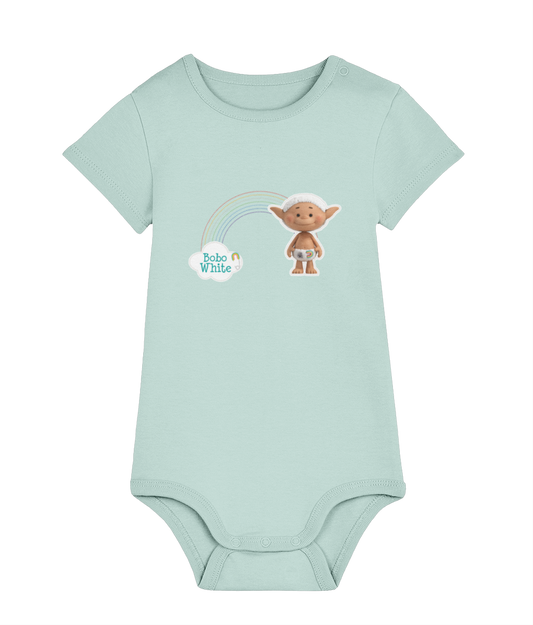 Bobo White - 'Bobo & Rainbow' baby bodysuit