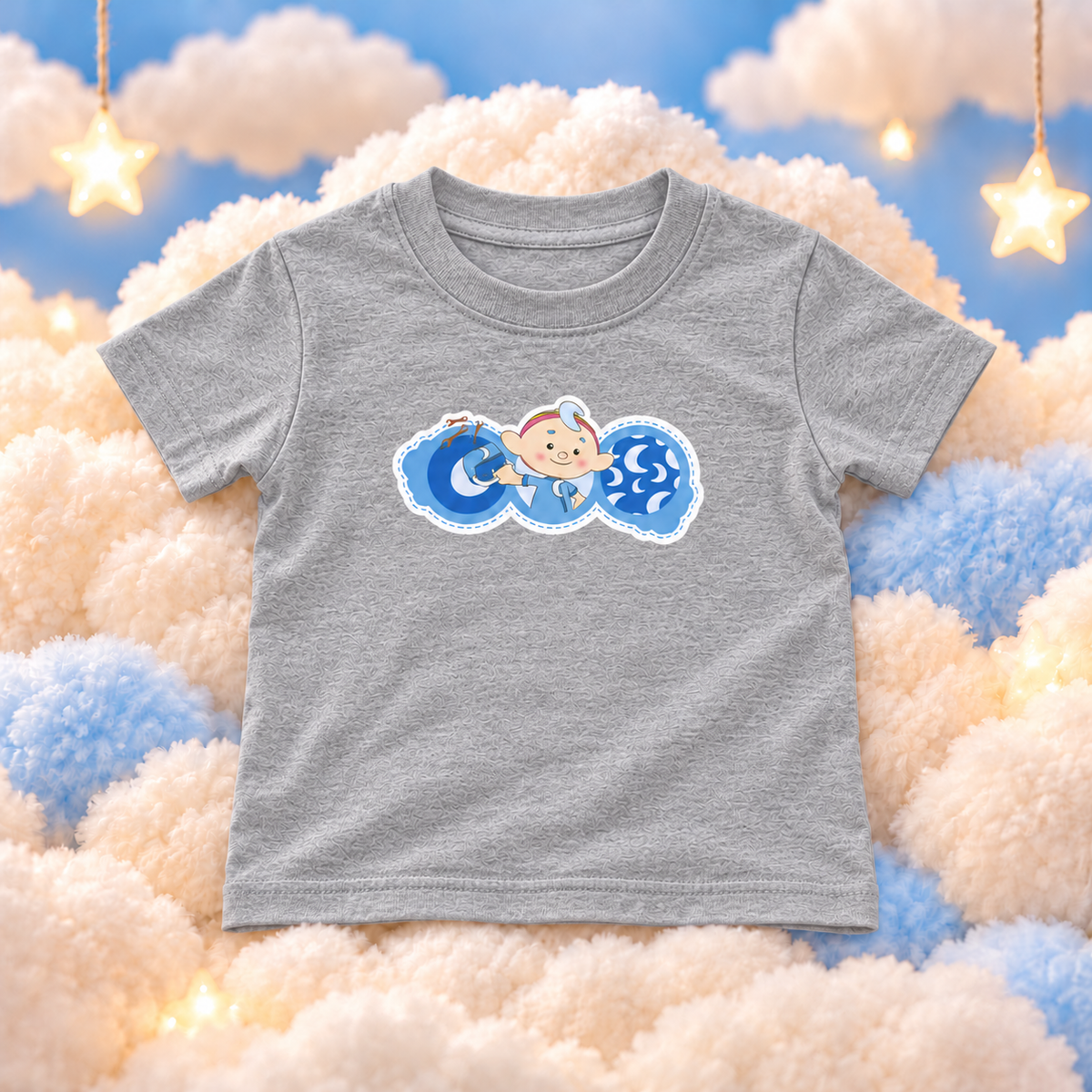 Baba Blue Illustrated T-Shirt