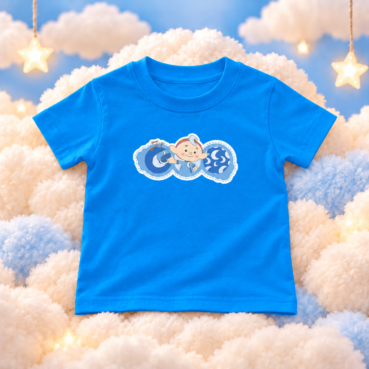 Baba Blue Illustrated T-Shirt