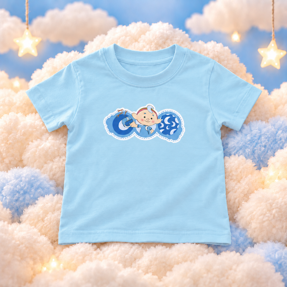 Baba Blue Illustrated T-Shirt
