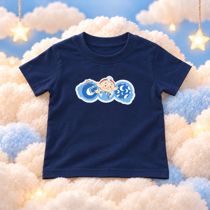 Baba Blue Illustrated T-Shirt