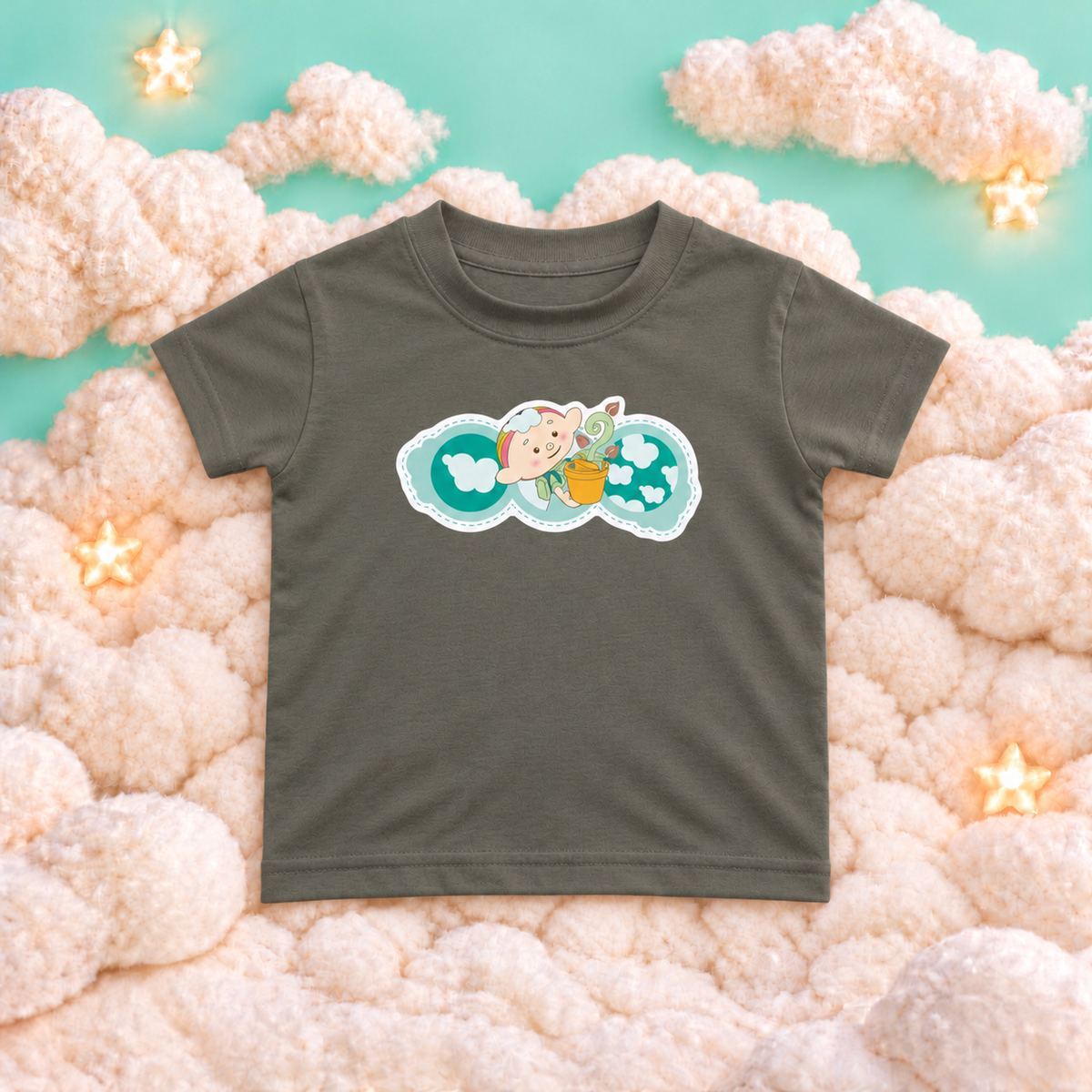 Baba Green Illustrated Baby T-Shirt