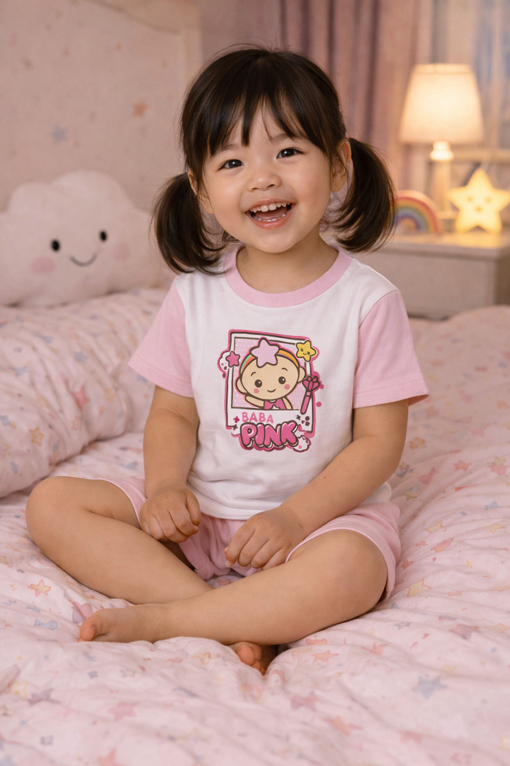 Cloudbabies Cuties Pyjama Set - Limited Edition Pink Kawaii Style