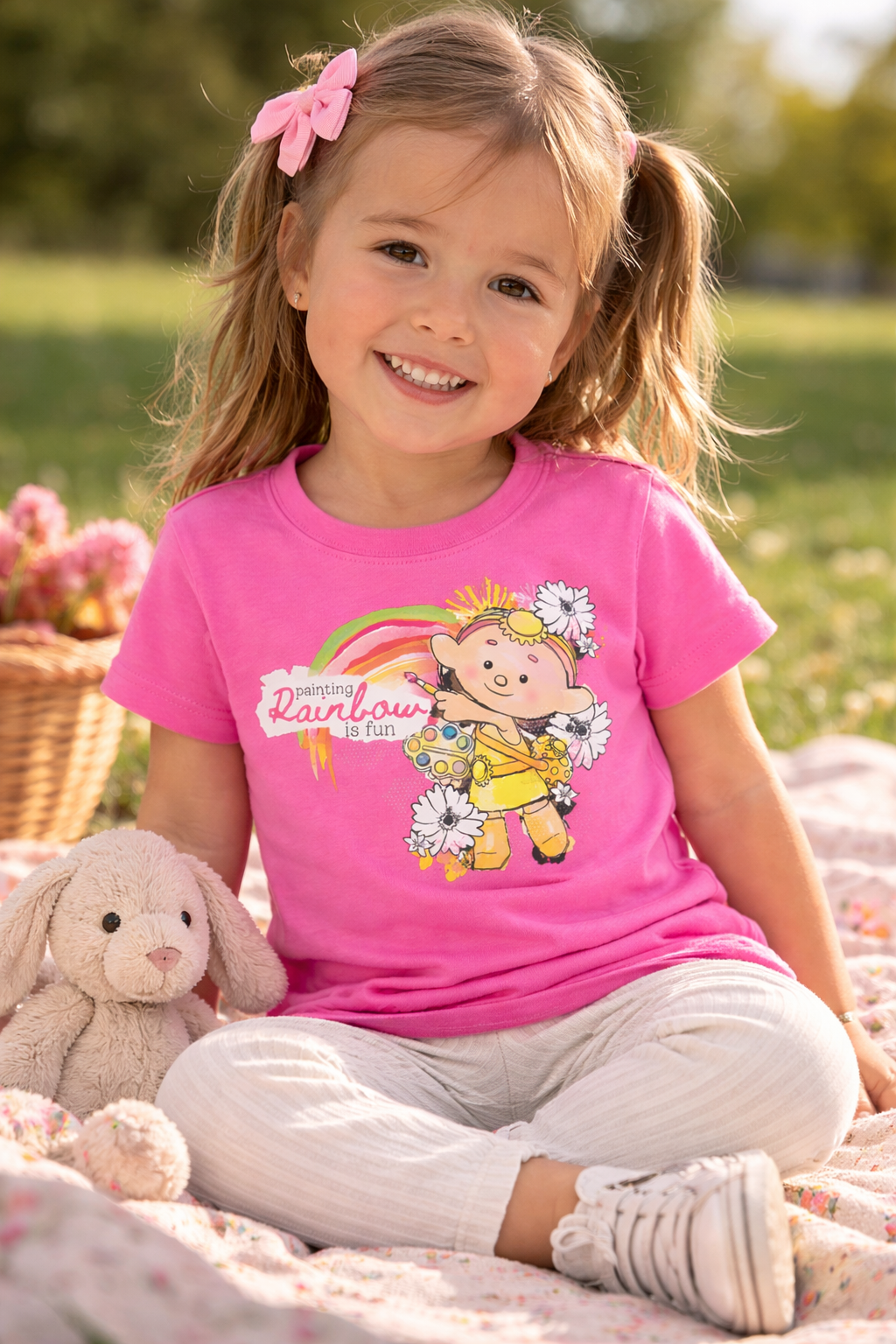 Baba Yellow Painting Rainbow Is Fun T-shirt