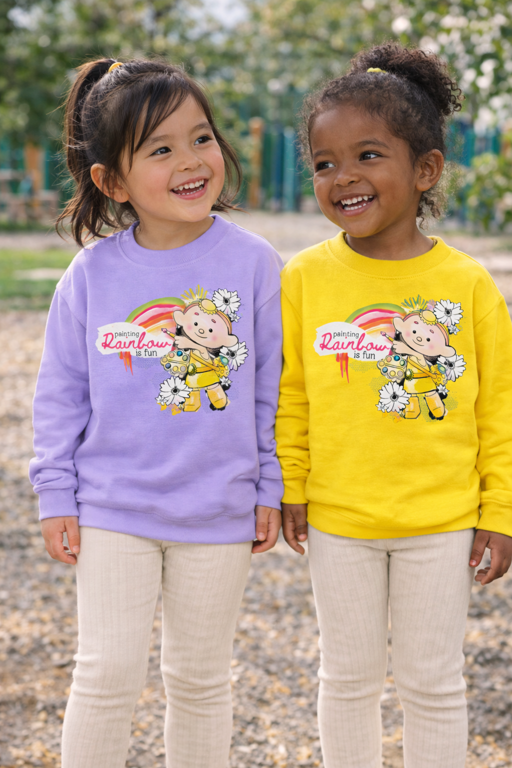 Baba Yellow's Painting Rainbow Sweatshirt