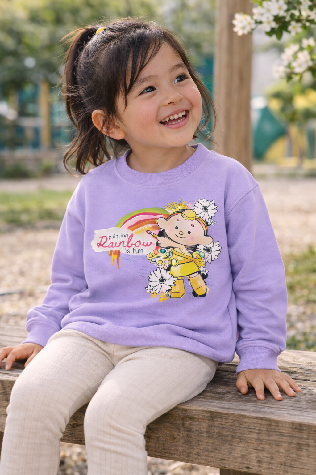 Baba Yellow's Painting Rainbow Sweatshirt