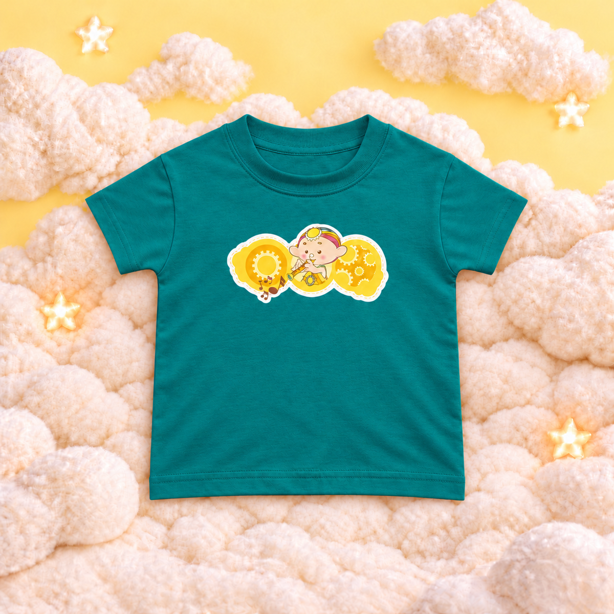 Baba Yellow Illustrated Baby T-Shirt