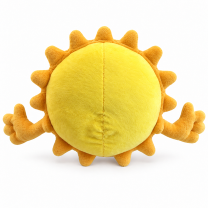 Back view of the Cloudbabies Sky Friends Sun cuddle plush