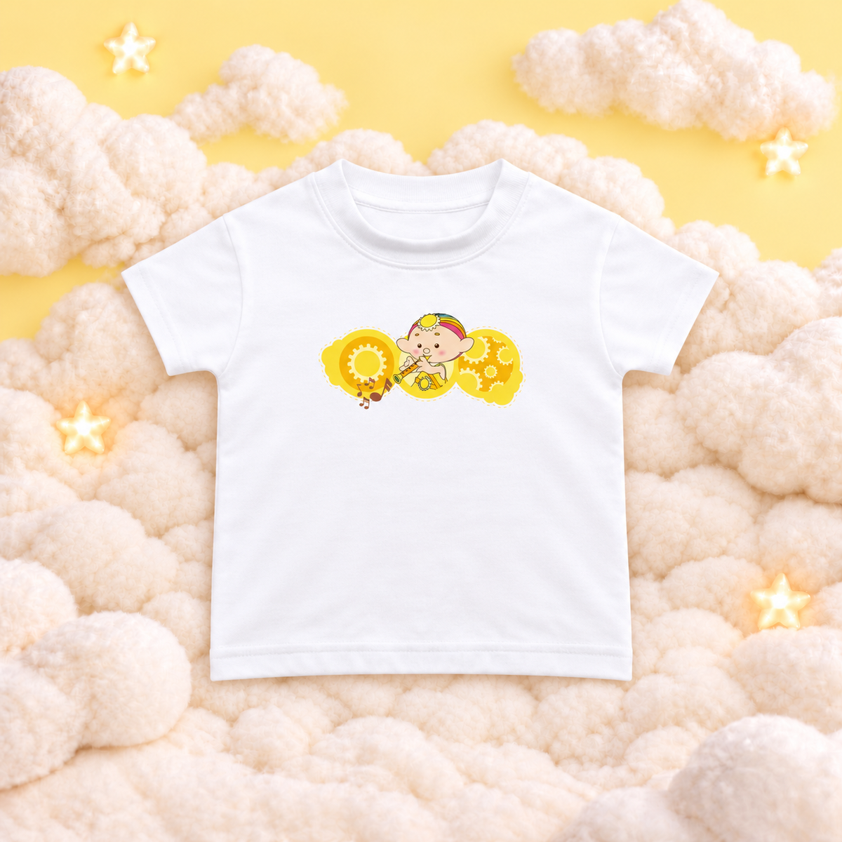 Baba Yellow Illustrated Baby T-Shirt